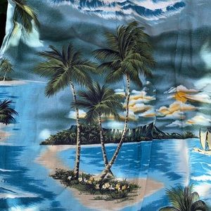 ALOHA REPUBLIC cotton HAWAII dress sailboat palms